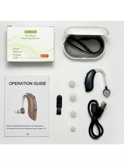 Слуховой аппарат Hearing Aid GM-350, чёрный-4