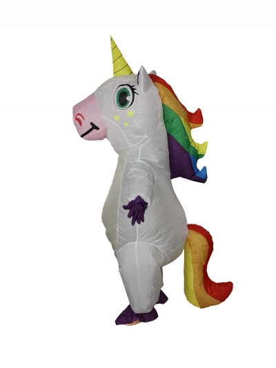 Надувной костюм Единорог, белый-3